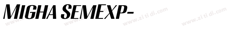 Migha SemExp字体转换